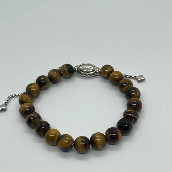 David Yurman Spiritual Beads Bracelet, Tiger’s Eye - Picture 3 of 8